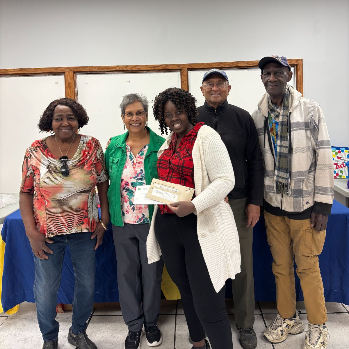Government of Canada cheque received for the New Horizons Seniors Program