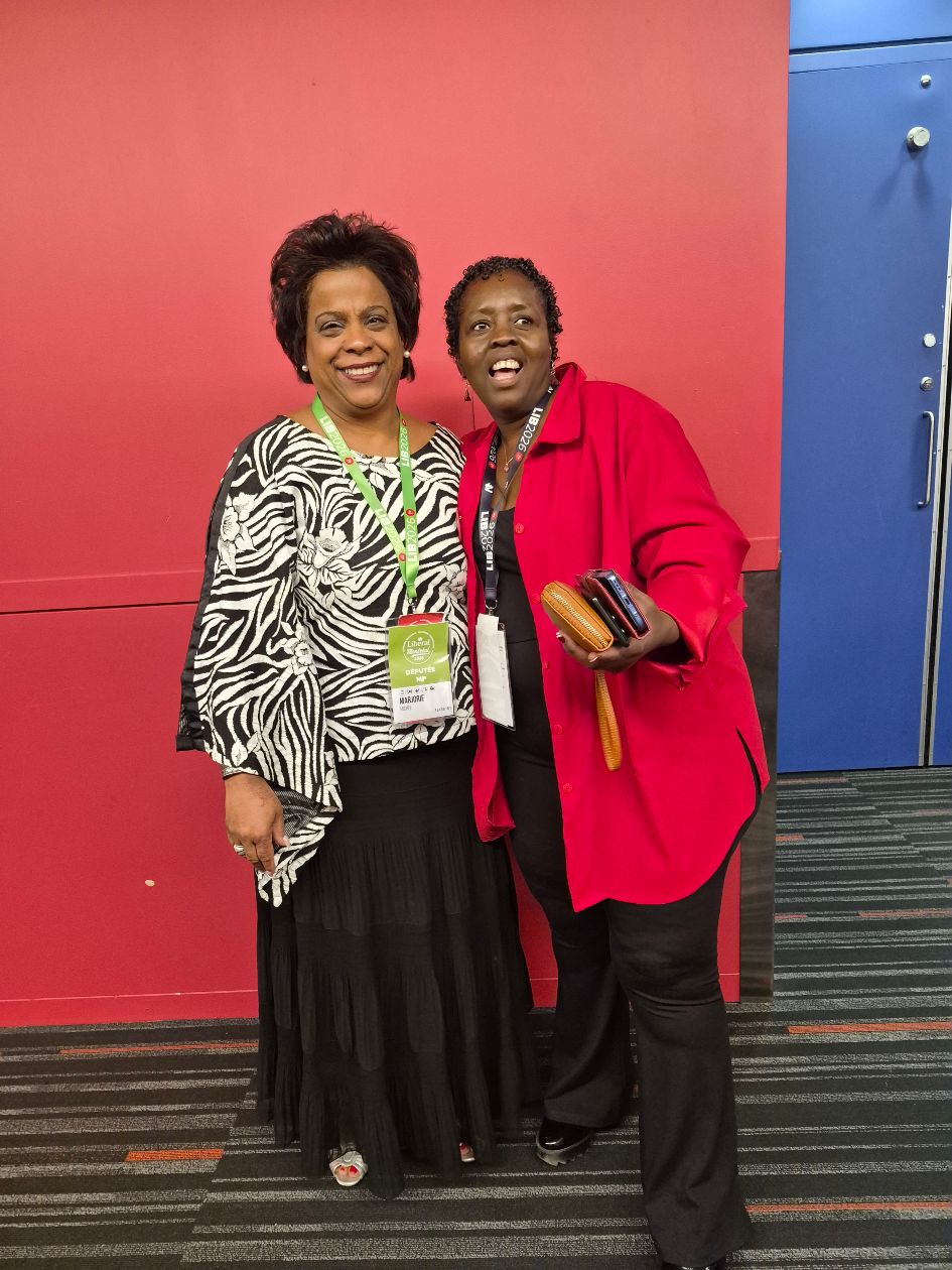 Zainab Mansaray shares a moment with Justin Trudeau, Prime Minister of Canada